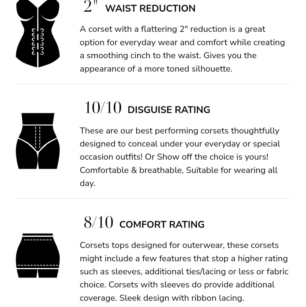 Instant Shape white satin overbust corset - Picture 9 of 9